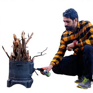 Estufa de Gas Portátil Nurgaz, Cilindro de Combustible de 220g para Camping, Ligera, Color Azul, Tiempo de Ebullición de 5-8 Minutos, Empacada en Bolsa de Polietileno - Product Image 1