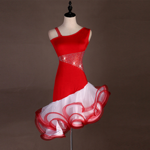 Sexy sin mangas traje de <span class=keywords><strong>Cha</strong></span> Rumba <span class=keywords><strong>Tango</strong></span> danza Latina trajes de baile - Product Image 3