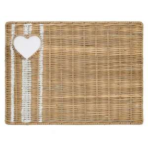 Vintage Style Natural Rattan <b>Placemat</b> Wicker <b>Placemats</b> for <b>Dining</b> <b>Table</b> Rectangle Unique <b>Placemat</b> for Home and Restaurant - Product Image 4
