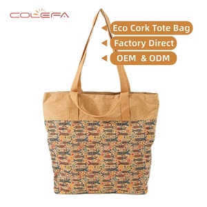 <span class=keywords><strong>Sac</strong></span> fourre-tout Colefa 2026, nouvelles tendances européennes, en liège et écorce, avec imprimé ethnique, écologique, avec LOGO - Product Image 1