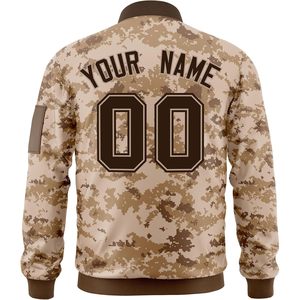 Blouson universitaire personnalisé pour homme, coupe bomber, coupe-vent, fermeture éclair intégrale, style décontracté, avec nom et numéro d'équipe brodés - Product Image 2