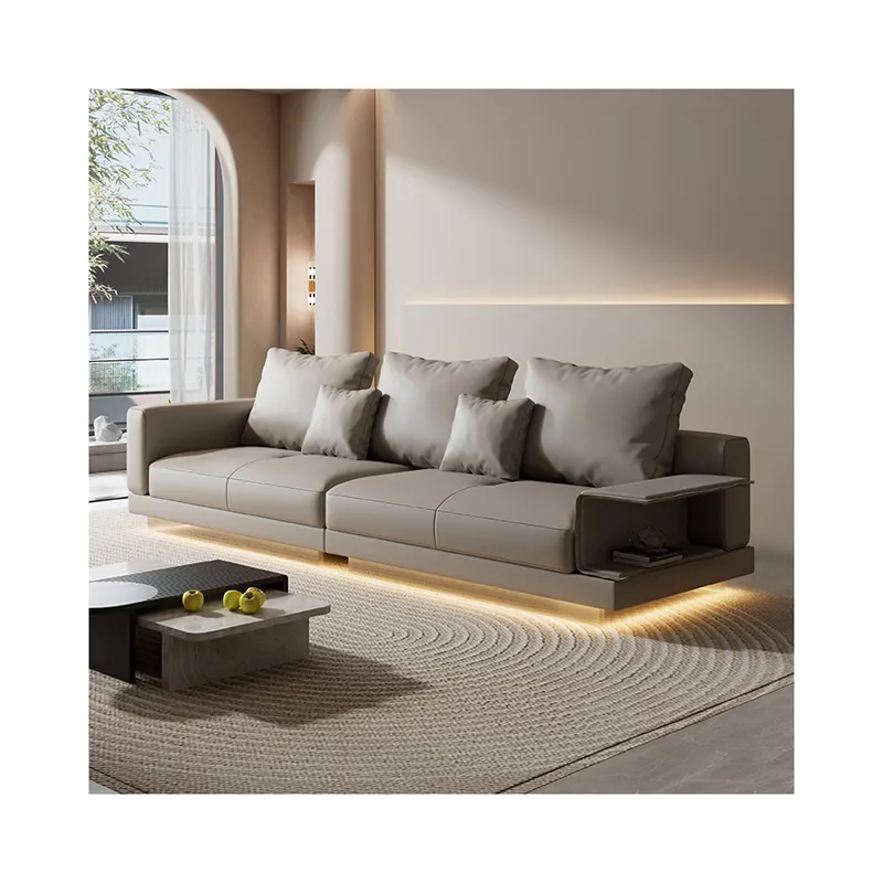 Sofa moderne de luxe de haute qualité Style Italie Design sectionnel italien de luxe Nouveau design en cuir Meubles de salon