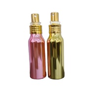 Bouteilles de pulvérisation brillantes vides de haute qualité 30ml 60ml 100ml 200ml bouteille de parfum en aluminium