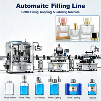 Ligne de remplissage de parfum entièrement automatique pour le remplissage de flacons de parfum, machine d'emballage, machine de remplissage, de bouchage et d'étiquetage de bouteilles de parfum