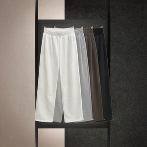 Pantalon de jogging fuselé pour femme, doublé polaire, taille haute élastique, coupe large, respirant, uni, pour l'hiver, extensible dans quatre directions - Product Image 3