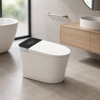 WC à jet d'eau mural pour homme et femme, avec télécommande, siège chauffant, double chasse d'eau, désodorisation automatique, réservoir encastré
