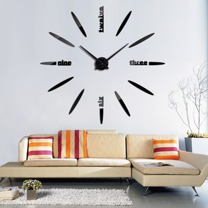 Orologio da parete in acrilico fai-da-te creativo soggiorno decorazione da parete di <span class=keywords><strong>grandi</strong></span> <span class=keywords><strong>dimensioni</strong></span> adesivi da parete con orologio minimalista nordico - Product Image 5