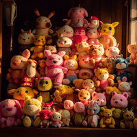 Vente en gros pas cher, machine à grue à griffes super douce et mignonne jouets en peluche pour machine à griffes