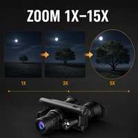 Jumelles de vision nocturne 4K 5X avec illuminateur IR 3W 850nm et lampe tactique, double usage jour/nuit, étanches, best-seller