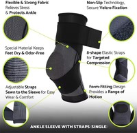 Réglable Nylon Tricoté Gym Bandage Cheville Sangle Compression Courir Football Basketball Brace Protecteur Confortable Soutien