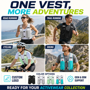 Sac de <span class=keywords><strong>course</strong></span> pour téléphone et bouteille d'eau avec bande réfléchissante, respirant et imperméable pour le cyclisme nocturne, gilet de <span class=keywords><strong>course</strong></span> décontracté, logo personnalisé - Product Image 6