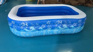 <span class=keywords><strong>สระ</strong></span>ว่ายน้ำเป่าลม PVC แบบกำหนดเอง 3 ชั้น รูปทรงสี่เหลี่ยม ฐานเรียบ ขนาด <span class=keywords><strong>2.6</strong></span> <span class=keywords><strong>เมตร</strong></span> สำหรับครอบครัว ลายสีสันสวยงาม ใช้ในบ้านและนอกบ้าน - Product Image 2