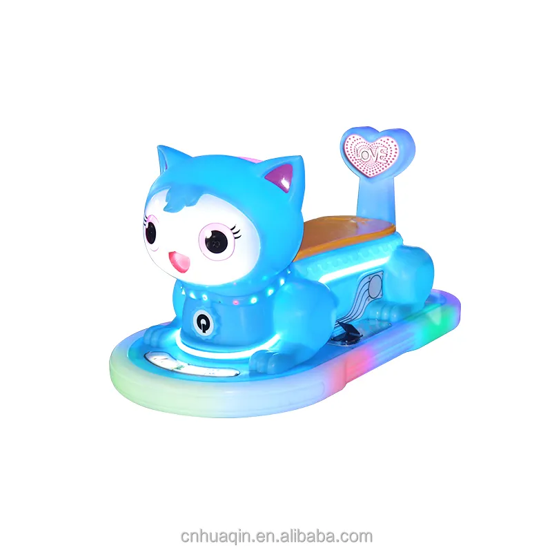 Amusement Park Products portable cat shape electric rides on car for shopping centers