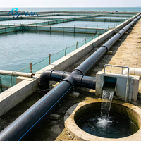 Tuyau flexible haute pression en PEHD DN180, durable, faible résistance à l'eau, pour système d'irrigation agricole par inondation, 100m
