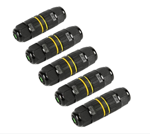 Conector de EW-M16 resistente al agua IP68, resistente al agua, macho, de empuje, tornillo automotriz, negro fijo - Product Image 2