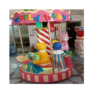 Carrusel Real de 3 Jugadores, 2 Caballos, 1 Asiento, Operado con Monedas, para Niños, en Venta - Product Image 5