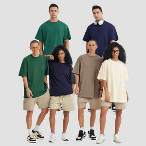 T-shirt style de rue vintage avec logo personnalisé 240GSM coton surdimensionné - Product Image 2