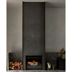 Chimenea de Acero Inoxidable para Montaje en Suelo EX802, Diseño Art Deco, Duradera, Impermeable, Multifuncional para Decoración Exterior Moderna - Product Image 2