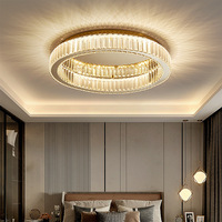 Lustre moderne minimaliste en cristal, luminaire de luxe pour chambre à coucher et salon, luminaire en acrylique haut de gamme