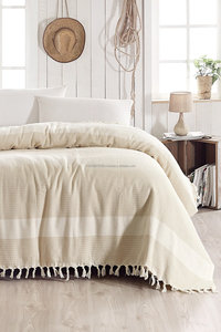 Herringbone Turkish <b>Towel</b> Blanket, Beach Throw 100% Cotton, Pestemal, <b>Hammam</b>, Grey Color Bed Sheets Chevron - Product Image 5