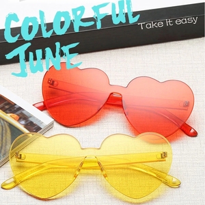 Nuovo Designer di moda carino occhi retrò occhiali da sole Vintage a forma di cuore addio al nubilato amore cuore occhiali da sole per Diwali Easter - Product Image 3