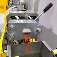 Machine de granulation à refroidissement par air et découpe à chaud |   Extrudeuse à vis simple pour le mélange de composants à haute teneur en remplissage