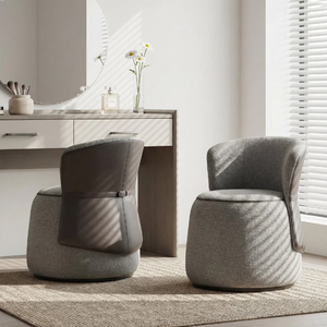Nouveau Tabouret de Maquillage Minimaliste Italien, Chaise de Loisirs avec Dossier, Mobilier de Chambre à Coucher, Fauteuil Simple de Designer pour Usage Domestique - Product Image 2