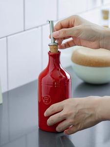 OEM ODM Ensemble de bouteilles de sauce soja en céramique Bouteille de distributeur d'<span class=keywords><strong>huile</strong></span> d'olive classique décorative de <span class=keywords><strong>raisin</strong></span> personnalisée Bouteille de vinaigre en céramique <span class=keywords><strong>Cuisine</strong></span> - Product Image 3