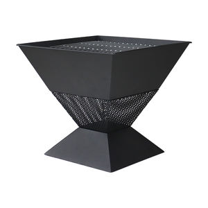 Quadrato contemporaneo esterno in metallo <span class=keywords><strong>camino</strong></span> a forma di tazza di design più barbecue con <span class=keywords><strong>legna</strong></span> o carbone di <span class=keywords><strong>legna</strong></span> in giardino - Product Image 4