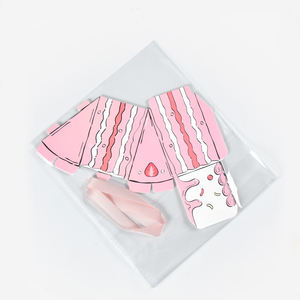 Set di 10 Scatole a Forma di Torta Triangolare per Dolci e <span class=keywords><strong>Caramelle</strong></span>, Confezioni Regalo Rosa e Blu per Cioccolatini, Decorazioni per Feste di Compleanno - Product Image 5