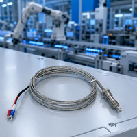 Sonde de température personnalisée de type K, thermocouple avec câble de 1 m pour machine de moulage par injection
