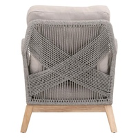 Chaise élégante de plein air en teck massif résistant aux intempéries pour villa, patio, hôtel, jardin