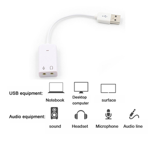 <span class=keywords><strong>Tarjeta</strong></span> de Sonido USB <span class=keywords><strong>Virtual</strong></span> 7.1 3D, Adaptador de Audio USB Externo, USB a Jack de 3.5mm, <span class=keywords><strong>Tarjeta</strong></span> de Sonido para Auriculares, Micrófono y Teléfono, para Computadora Portátil, Notebook, PC - Product Image 4