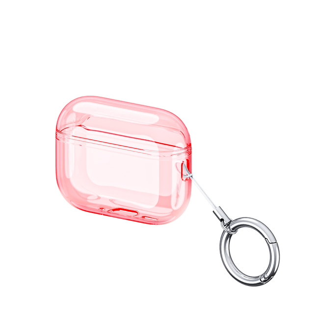 Clear Soft TPU Earphone Case for Apple for AirPods Pro 3 Transparent Protective Cover with Keychain Compatible for Pro 1 2
