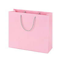 Sac cadeau élégant à imprimé oriental avec poignée en corde robuste, disponible en plusieurs couleurs pour l'emballage de boutiques, de vente au détail et de fêtes