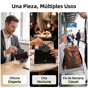 Paquete de <span class=keywords><strong>4</strong></span> Tarjetas <span class=keywords><strong>AirTag</strong></span> para Pulsera, 2 Localizadores, Mini Accesorio de Rastreo Universal para Ropa y Equipaje - Product Image 3