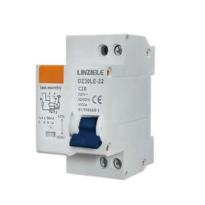 Pemutus sirkuit Mini DZ-30 RCBO, pelindung arus sisa 230V 32A 20A 25A seri CE DPN untuk penggunaan rumah tangga industri - Product Image 2