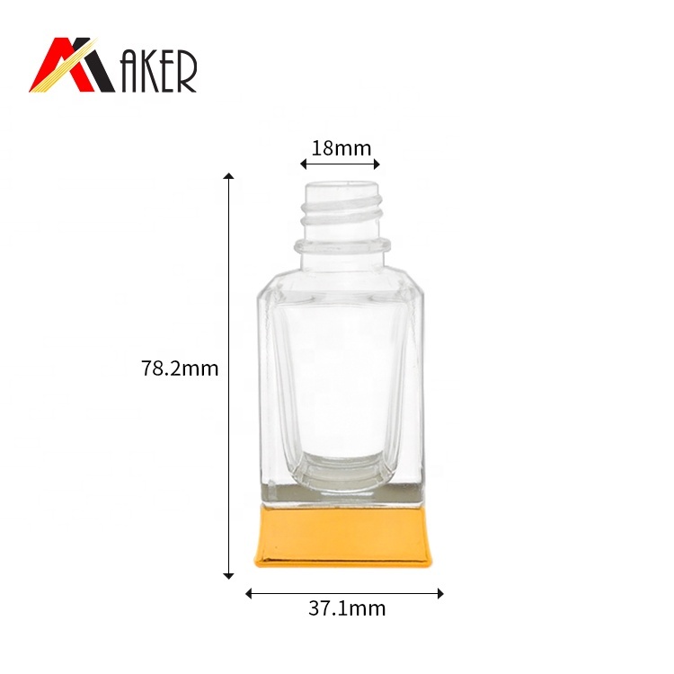 La plus nouvelle conception unique carré clair vide 30ml bouteille en verre de parfum de jet