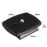 Adaptador de montaje de cámara, accesorios de cámara fotográfica, placa base de liberación rápida para yunteng, trípode de repuesto, venta al por mayor