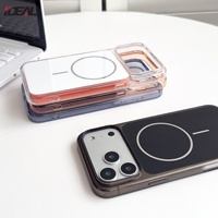 Coque de téléphone magnétique en PC rigide brillant IDEAL Factory pour iPhone 18 17 16 15 14 13 12 11 Pro Max, anti-jaunissement, protection arrière mobile