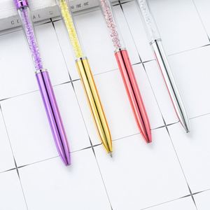 New Arrival Crystal Crown Ballpoint <b>Pen</b> Multi-<b>Color</b> Rotating Plastic <b>Pen</b> with Custom Logo Print for Hotel Advertising Gifts - Product Image 2