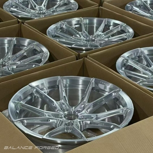 Cerchi Forgiati R.2-FG <span class=keywords><strong>FS</strong></span> Argento Spazzolato 17 18 19 20 22 Pollici 5x100/5x112/5x114.3/5x120/5x115 per BMW R2 325i/525i/725i/X3/X4/X5/M4 - Product Image 4