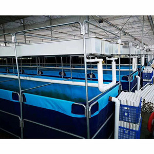 LVJU Toile en PVC enduite de vinyle de 18 oz, <span class=keywords><strong>bâche</strong></span> imperméable pour revêtement de réservoir de biofloc, élevage de poissons, <span class=keywords><strong>étang</strong></span> - Product Image 6