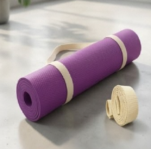 Lightweight 4mm EVA <b>Yoga</b> Mat With Carry Strap Textured Grip Surface Non Slip Exercise Mat For <b>Yoga</b> And <b>Pilates</b> - Product Image 5