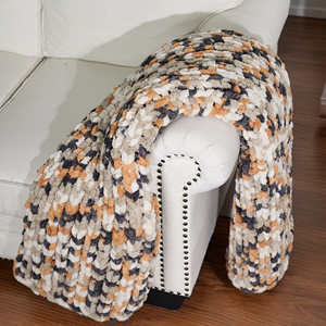 Ném Ấm Mềm Ấm Cúng Chăn Đan Chăn Chenille Sợi Chunky Trang Trí Nội Thất Đẹp Trang Trí Nội Thất Đi văng Giường Chăn - Product Image 2
