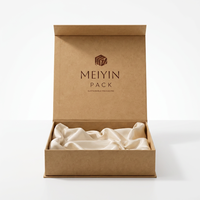 Boîte cadeau magnétique en papier kraft FSC personnalisée avec logo, fermeture magnétique rigide, emballage pour bijoux, cosmétiques, cadeaux