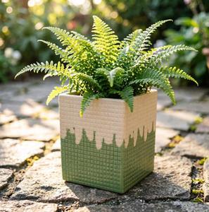 Pot de fleurs carré en céramique, vente chaude 2026, directement de l'usine, pour la décoration intérieure et extérieure, <span class=keywords><strong>jardin</strong></span>, balcon, <span class=keywords><strong>salon</strong></span> - Product Image 5