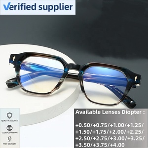Lunettes de lecture correctrices de la presbytie avec <span class=keywords><strong>filtre</strong></span> <span class=keywords><strong>anti</strong></span>-lumière bleue pour la lecture de près, puissance de la lentille +2.75 / +3.25 - Product Image 2