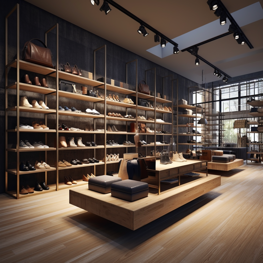 Luxury Shoes Rack Foldable Display by Customized Brand