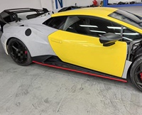 Kit carrosserie en fibre de carbone sèche STO amélioré, comprenant lèvre avant, pare-chocs, capot, aile et garde-boue pour Lamborghini Huracan LP580 LP610 Evo